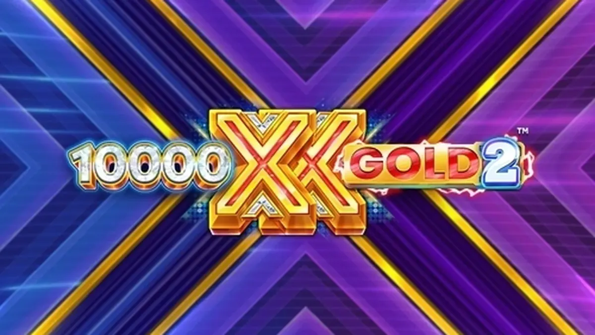 Interface de jogo do slot 10,000 X Gold 2 com destaque para os multiplicadores