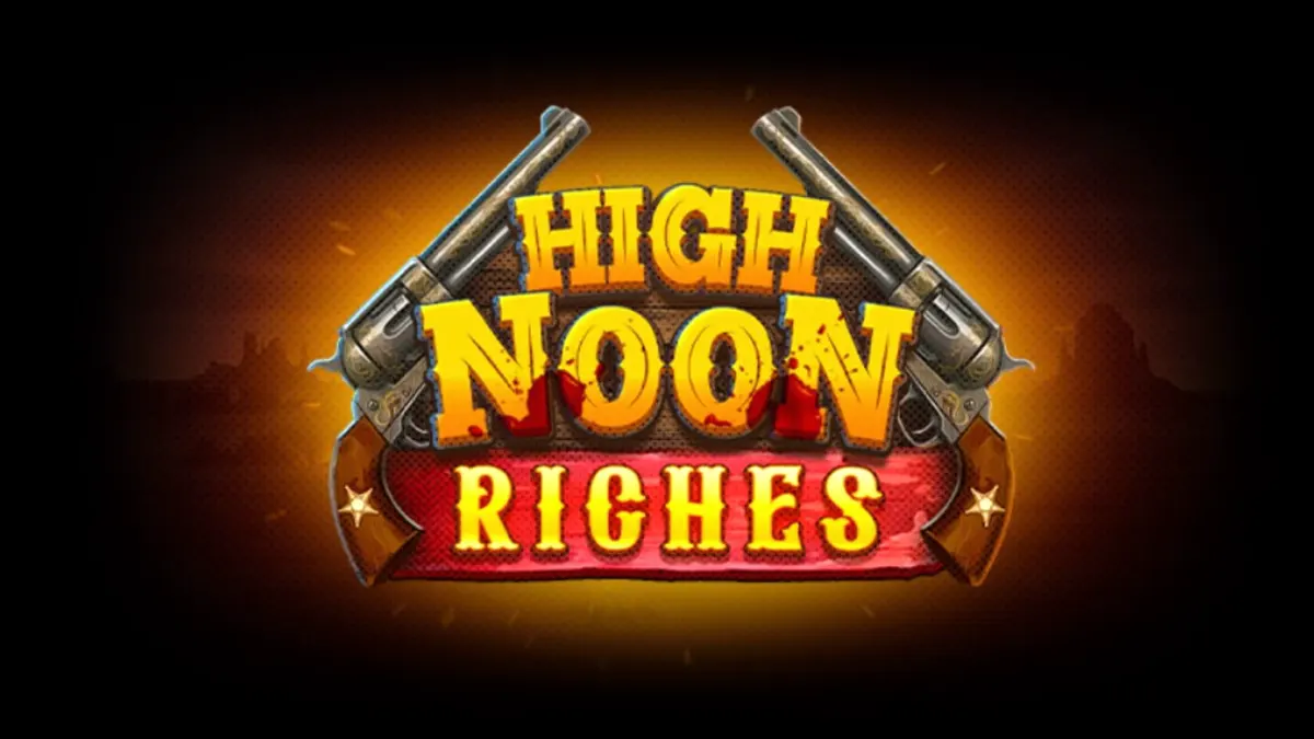 Cenário de deserto e duelo no Velho Oeste do jogo High Noon Riches